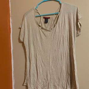 BKE crisscross cutout shirt